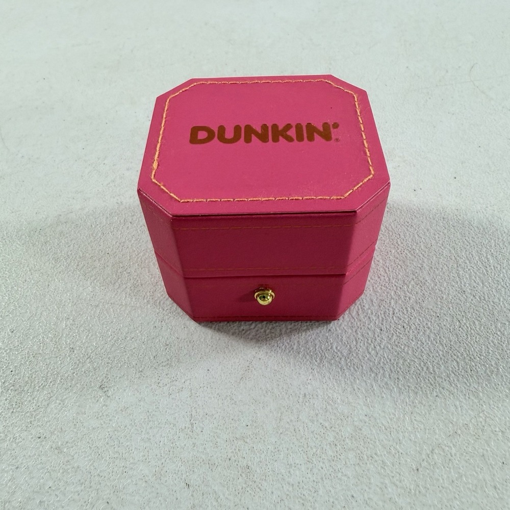 Dunkin Donuts Limited Edition I Do Ring Box Pink Proposal Brand New I Dough